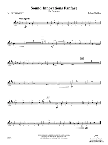 Sound Innovations Fanfare: 3rd B-flat Trumpet