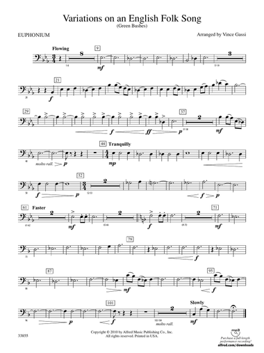 Variations on an English Folk Song: Baritone B.C.