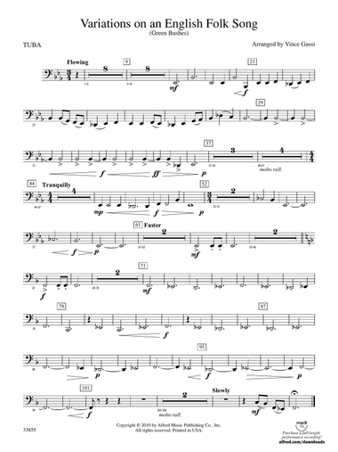 Variations on an English Folk Song: Tuba