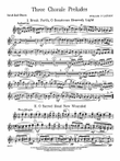 Three Chorale Preludes: 1st & 2nd Oboe