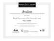 Avalon: Score