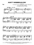 Ain't Misbehavin': Piano Accompaniment