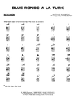 Blue Rondo a la Turk: Guitar Chords