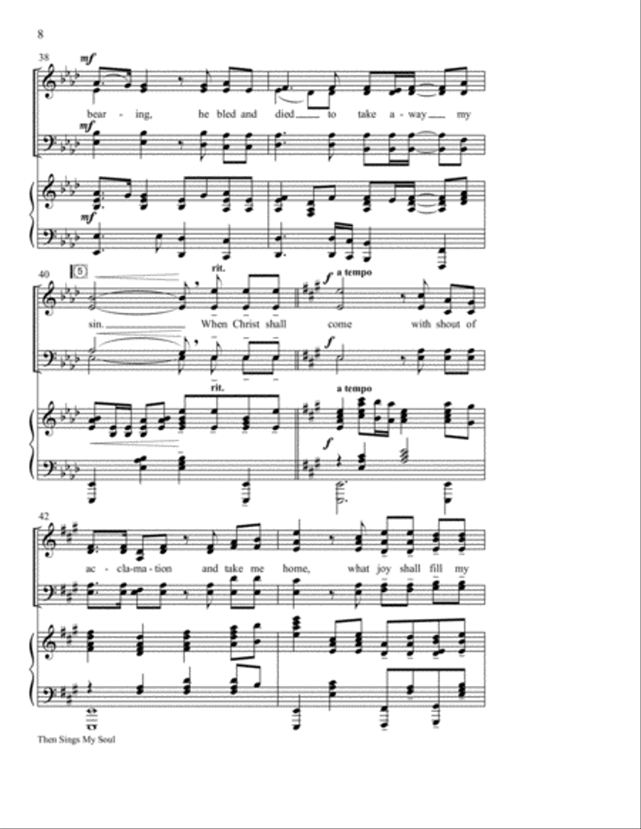 Then Sings My Soul (How Great Thou Art) Then Sings My Soul (How Great Thou Art) 4-Part scores gallery preview page 9