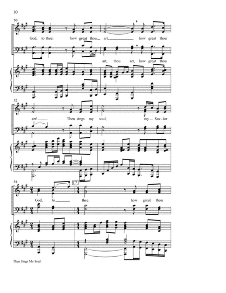 Then Sings My Soul (How Great Thou Art) Then Sings My Soul (How Great Thou Art) 4-Part scores gallery preview page 11