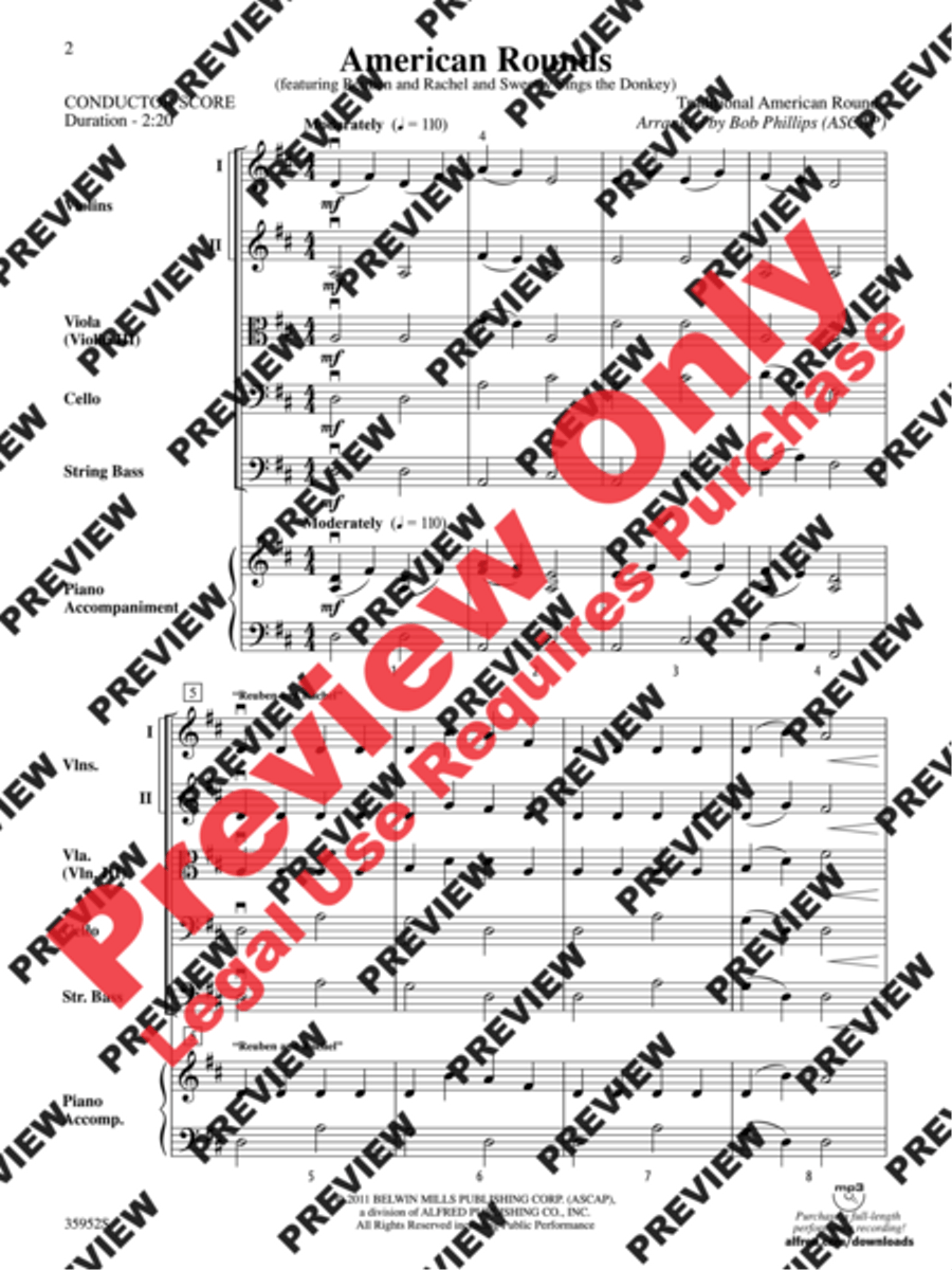 American Rounds American Rounds String Orchestra scores gallery preview page 3