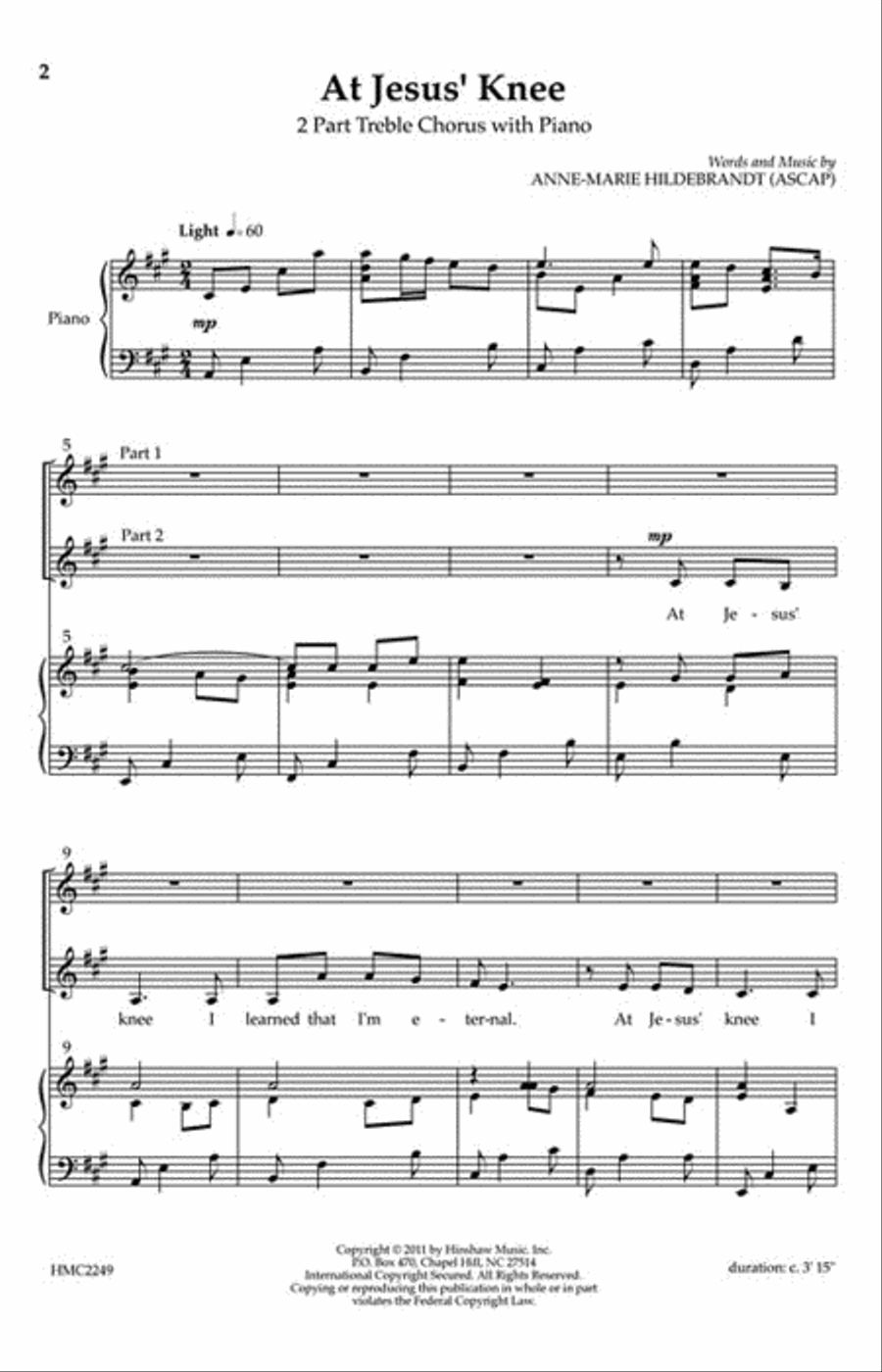 At Jesus' Knee At Jesus' Knee Choir scores gallery preview page 2