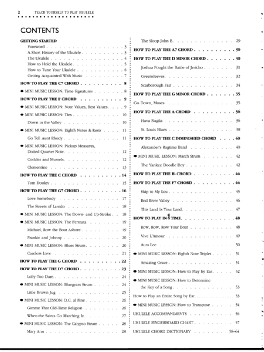 Alfred's Teach Yourself to Play Ukulele, Complete Pack Ukulele scores gallery preview page 2