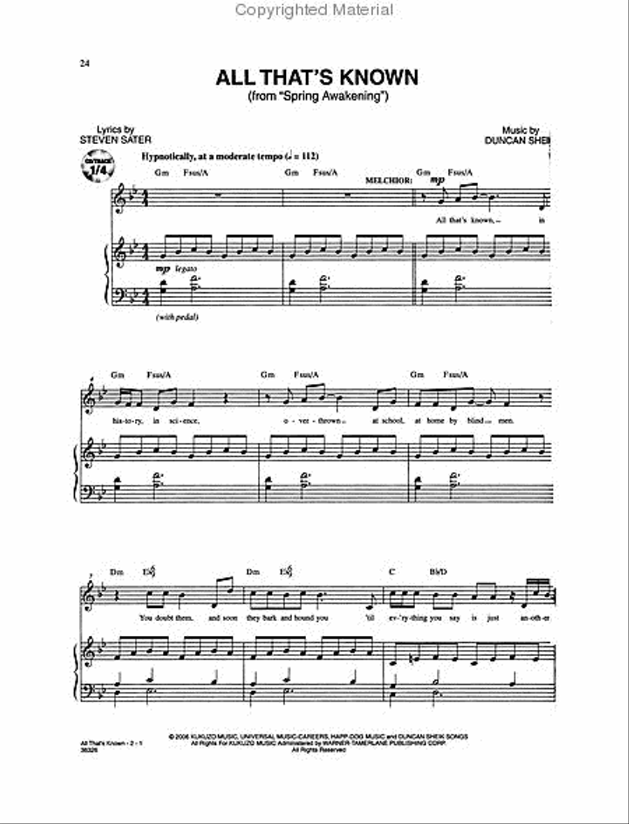 Broadway Presents! Audition Musical Theatre Anthology: Young Male Edition Voice scores gallery preview page 4
