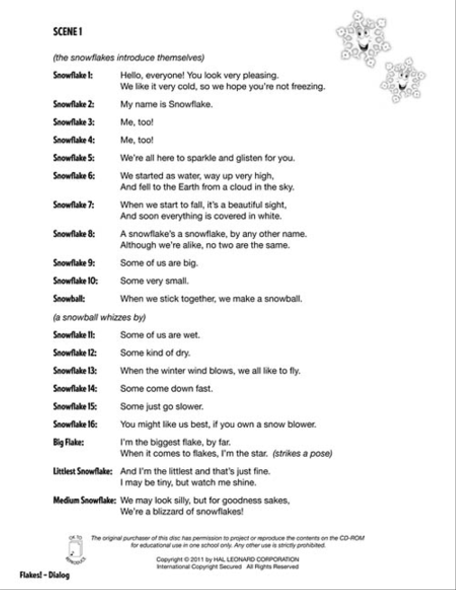 Flakes! Choir scores gallery preview page 7