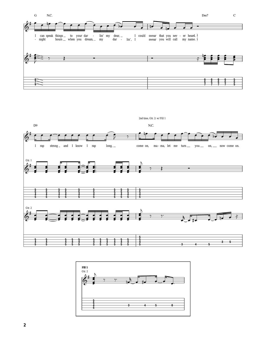 Man Of Many Words Acoustic Guitar scores gallery preview page 2