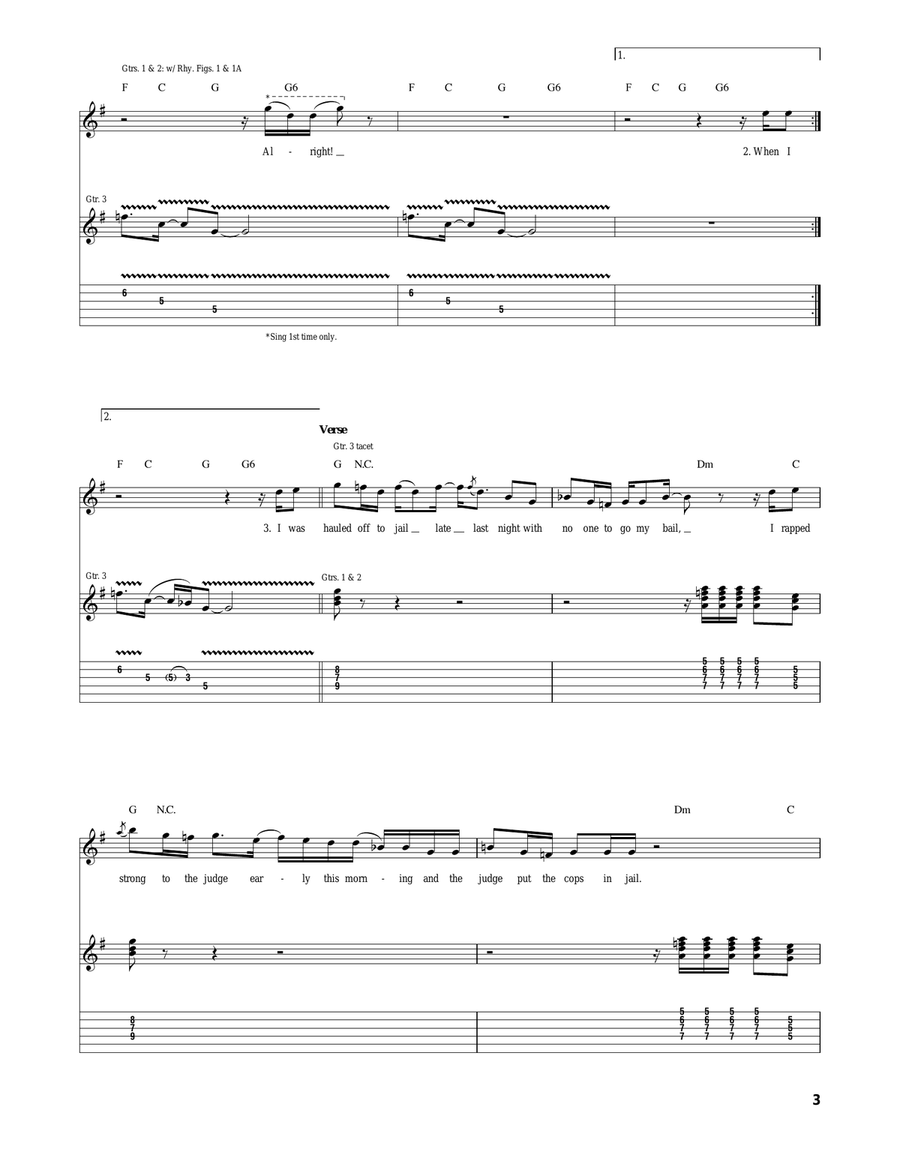 Man Of Many Words Acoustic Guitar scores gallery preview page 3