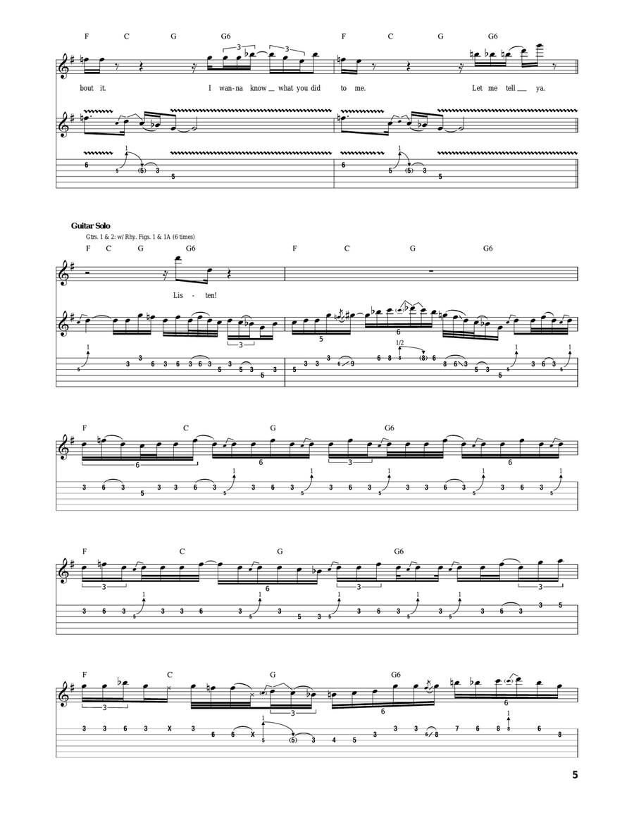 Man Of Many Words Acoustic Guitar scores gallery preview page 5