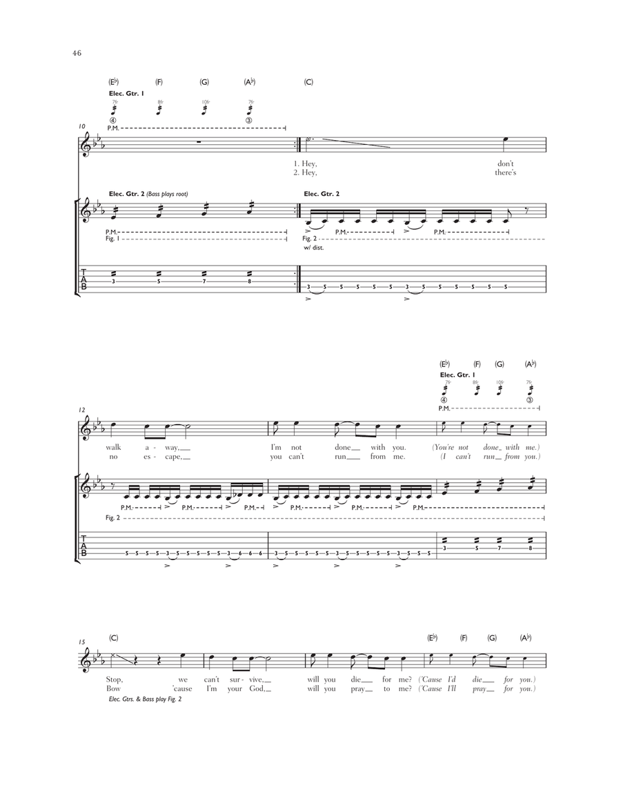 Pleasure And Pain Acoustic Guitar scores gallery preview page 2