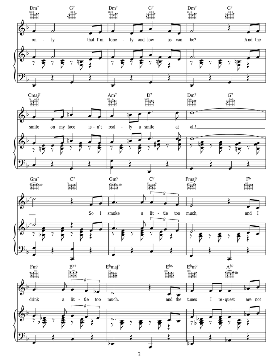 The End Of A Love Affair The End Of A Love Affair Guitar scores gallery preview page 3