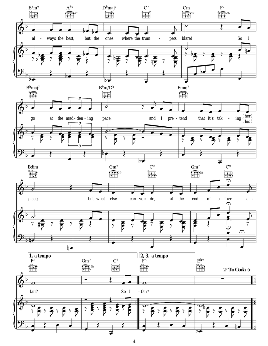 The End Of A Love Affair The End Of A Love Affair Guitar scores gallery preview page 4