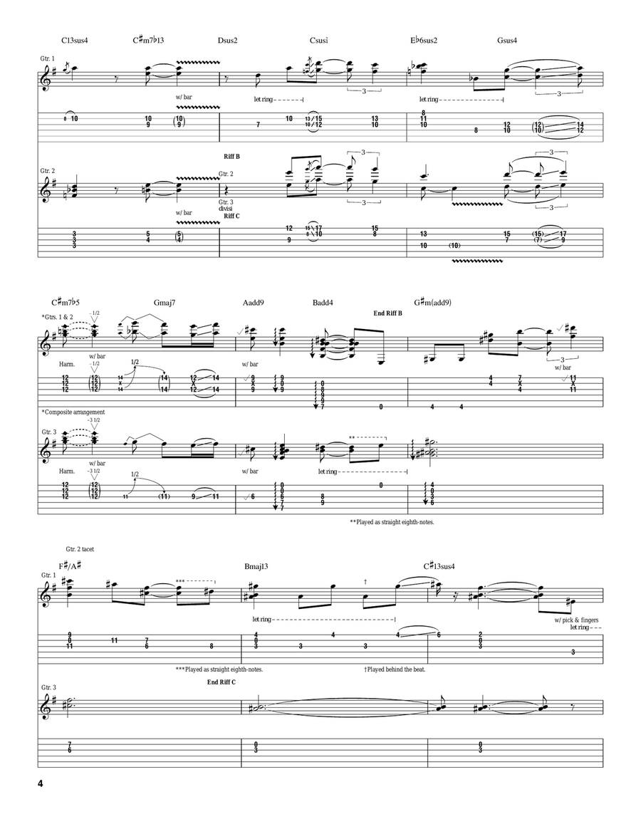 Ashes Ashes Acoustic Guitar scores gallery preview page 4