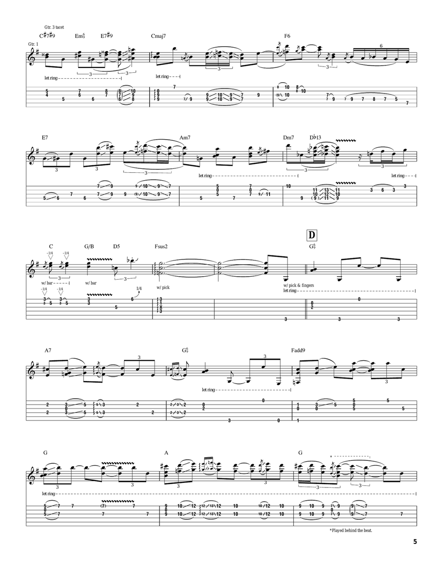 Ashes Ashes Acoustic Guitar scores gallery preview page 5