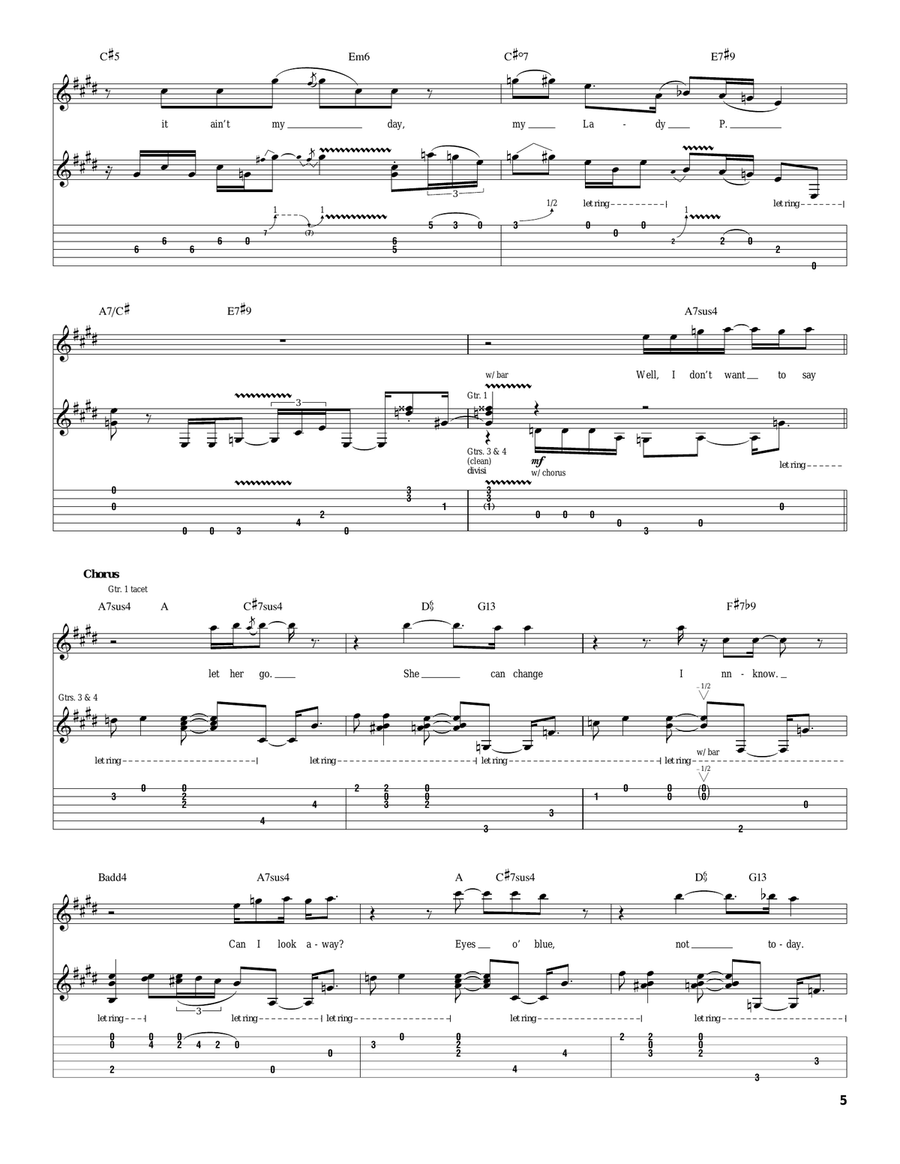 Lady P Lady P Acoustic Guitar scores gallery preview page 5