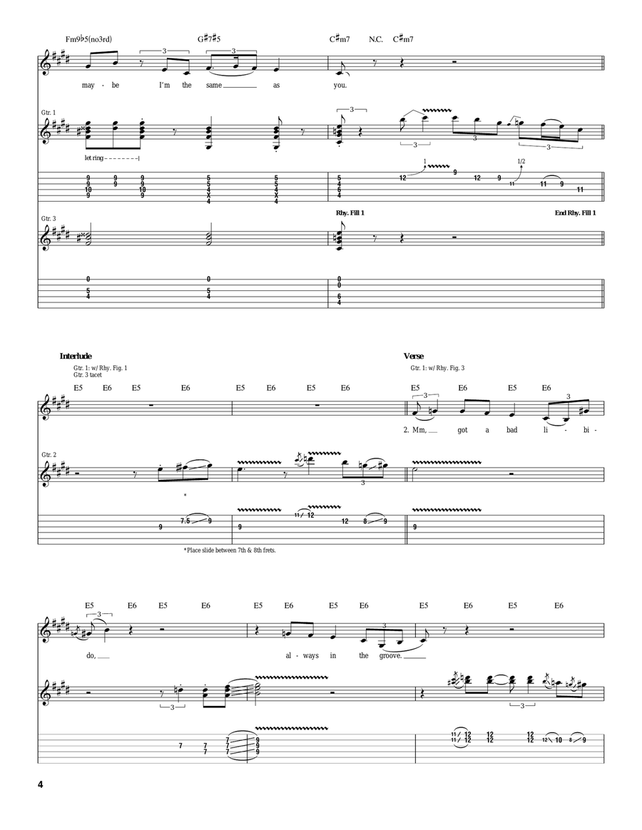 Same As You Same As You Acoustic Guitar scores gallery preview page 4