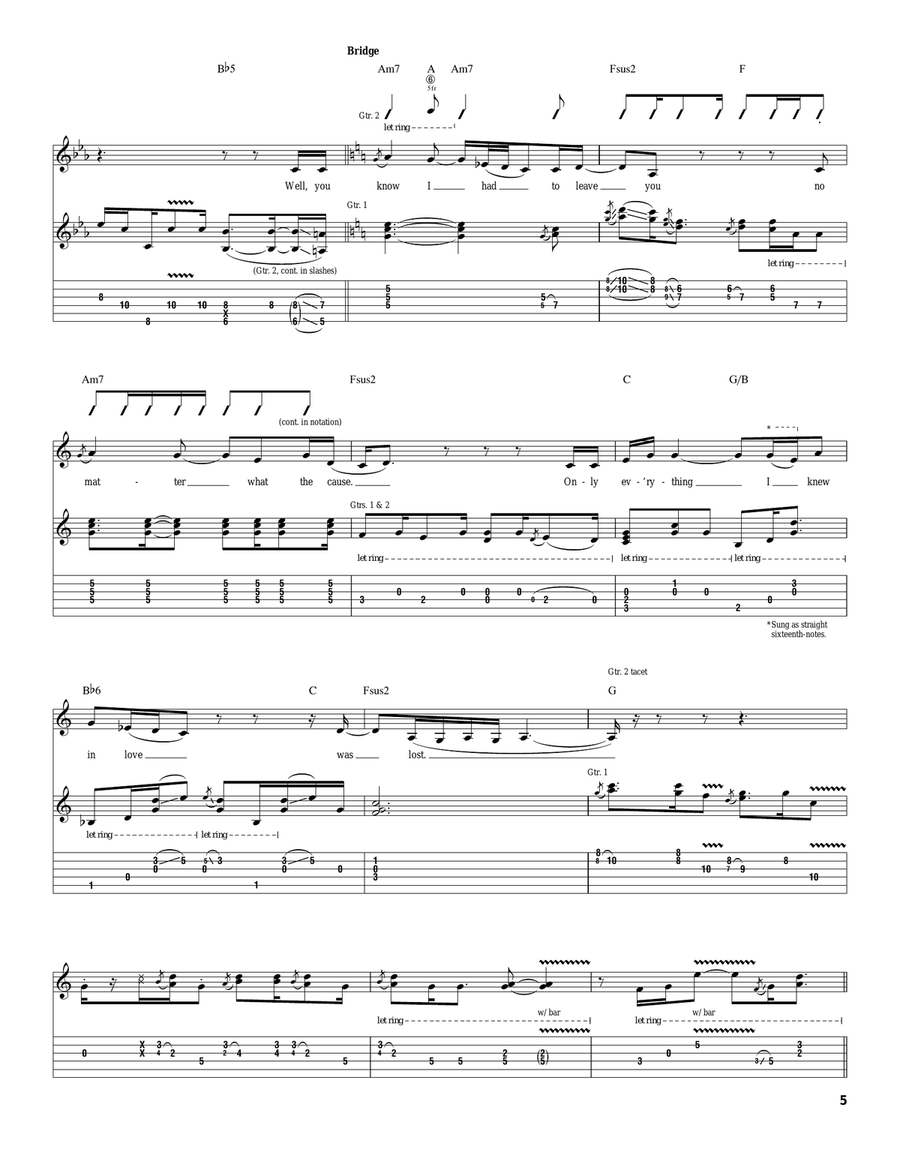 Tore Down House Tore Down House Acoustic Guitar scores gallery preview page 5