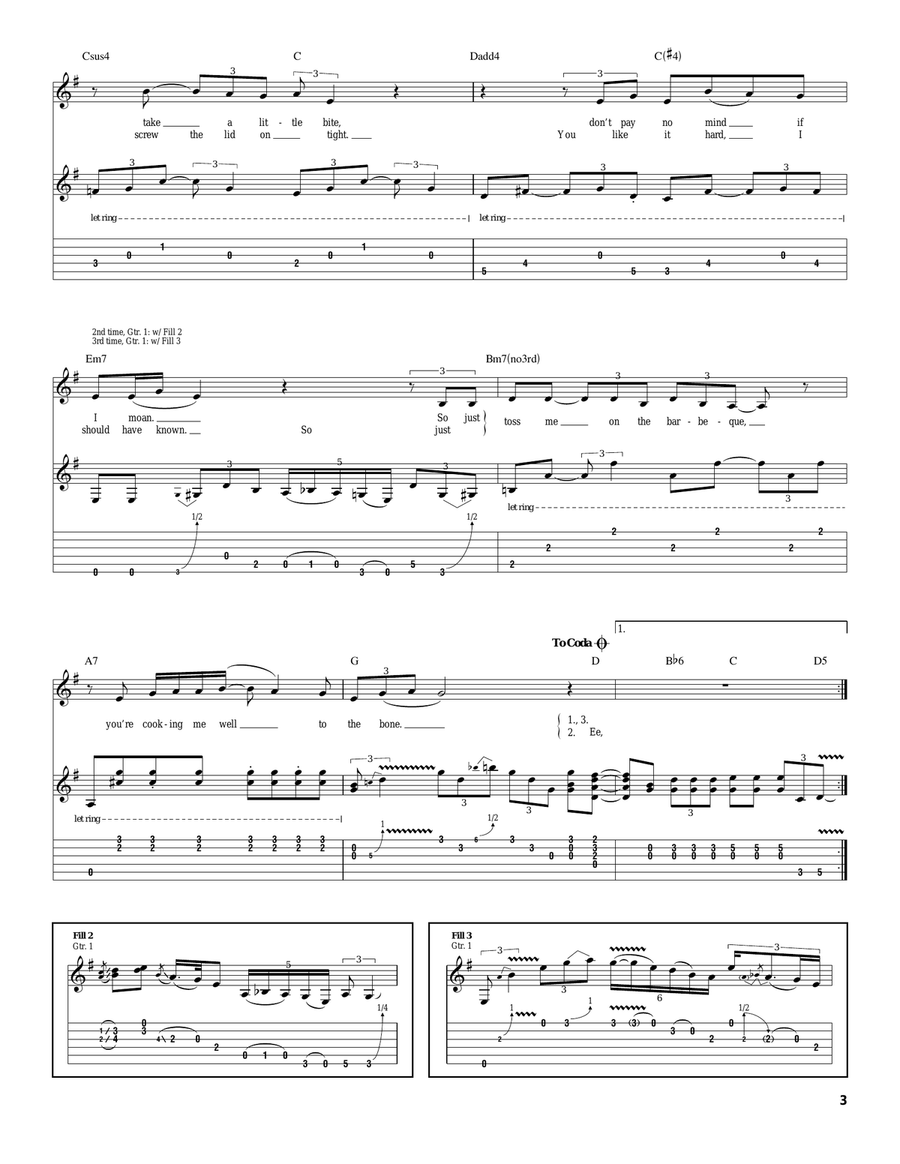 Well To The Bone Well To The Bone Acoustic Guitar scores gallery preview page 3