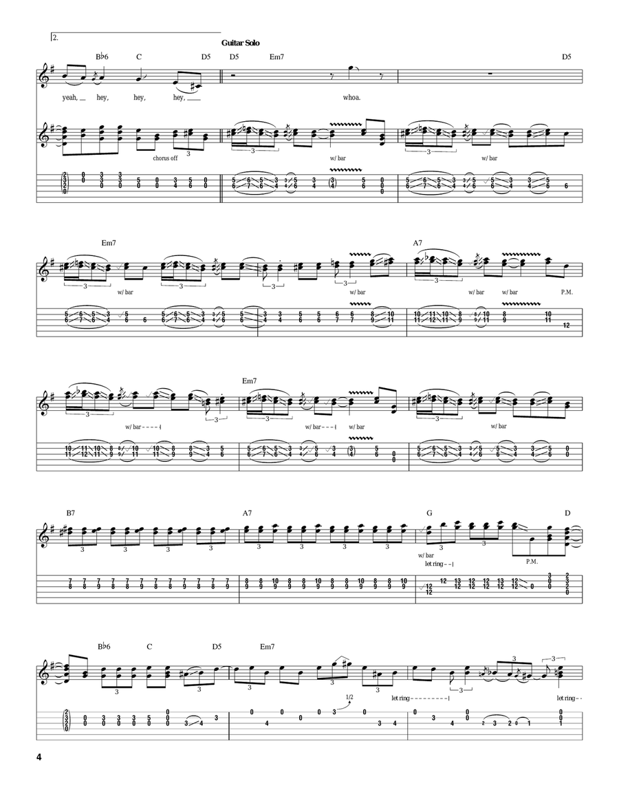Well To The Bone Well To The Bone Acoustic Guitar scores gallery preview page 4