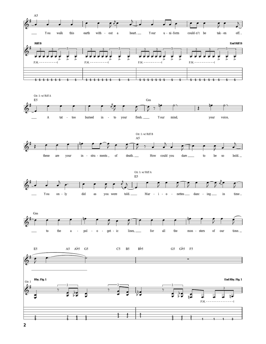 Belly Of The Beast Belly Of The Beast Acoustic Guitar scores gallery preview page 2