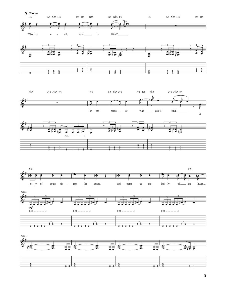 Belly Of The Beast Belly Of The Beast Acoustic Guitar scores gallery preview page 3