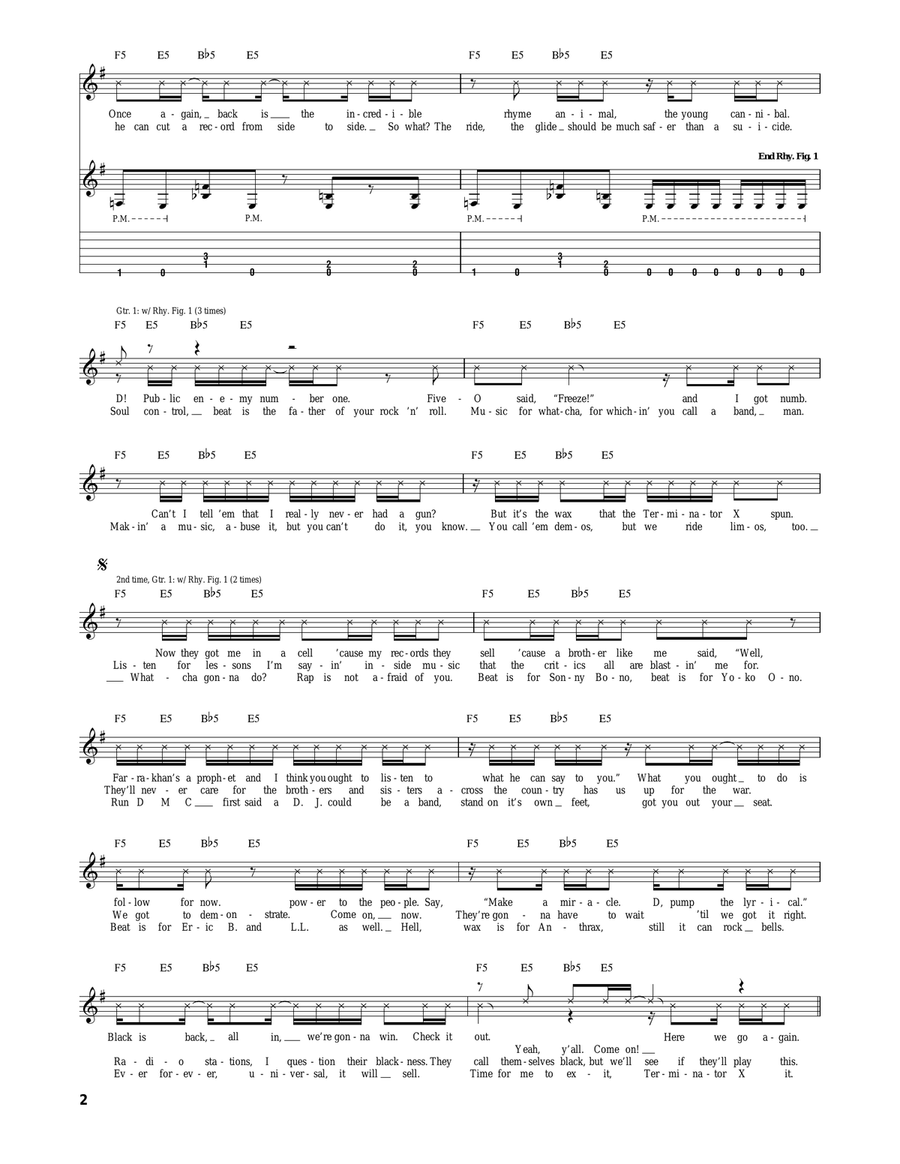 Bring The Noise Bring The Noise Acoustic Guitar scores gallery preview page 2