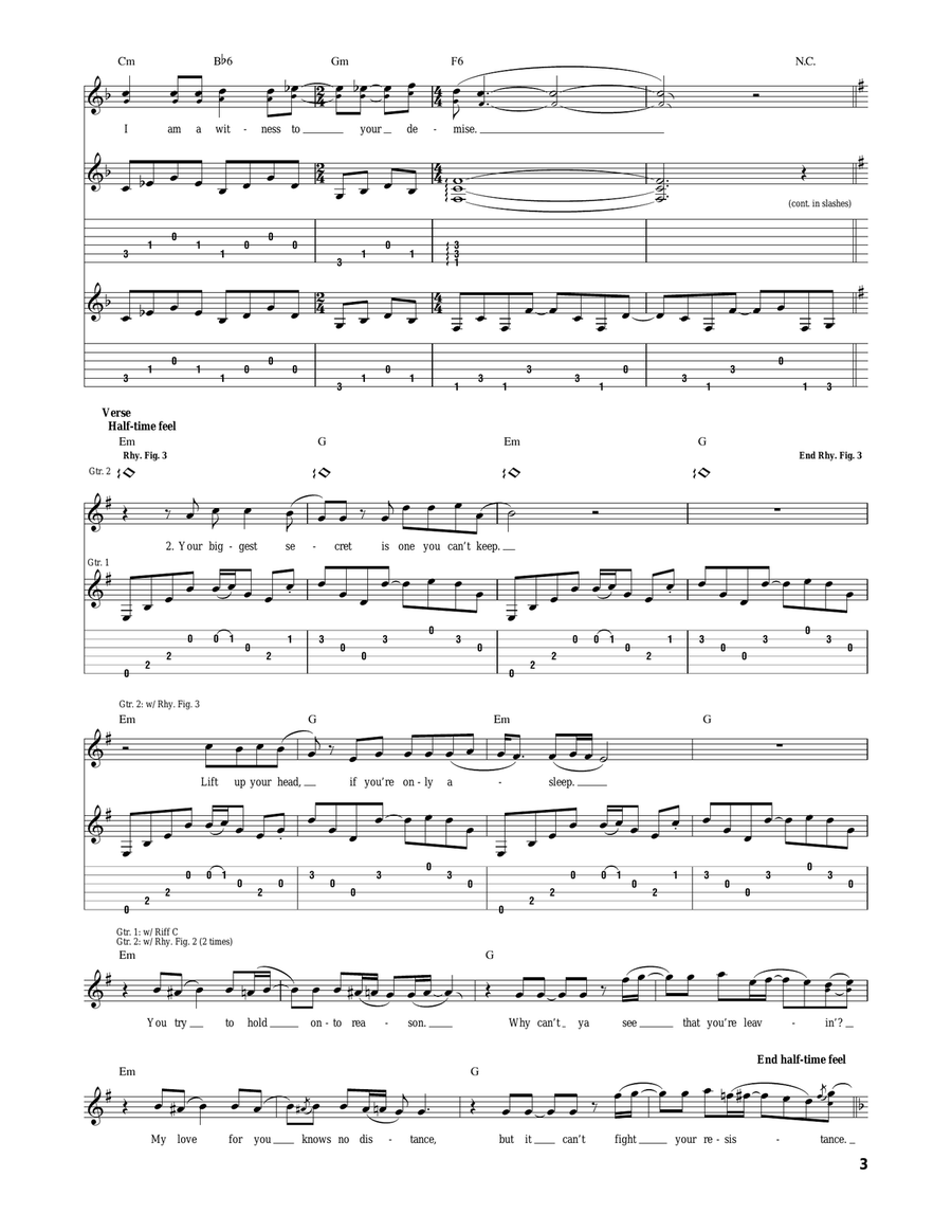 Black Lodge Black Lodge Acoustic Guitar scores gallery preview page 3