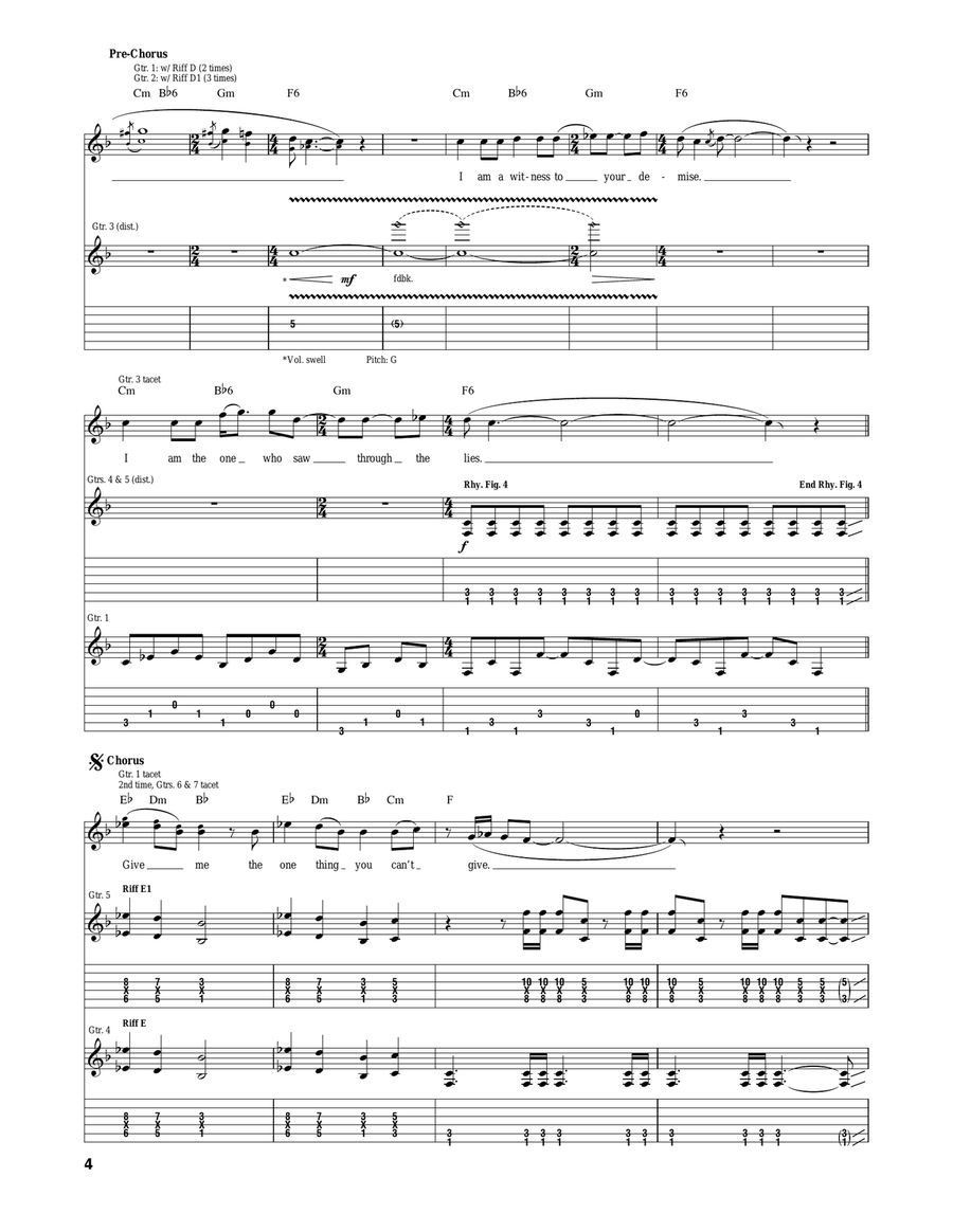 Black Lodge Black Lodge Acoustic Guitar scores gallery preview page 4