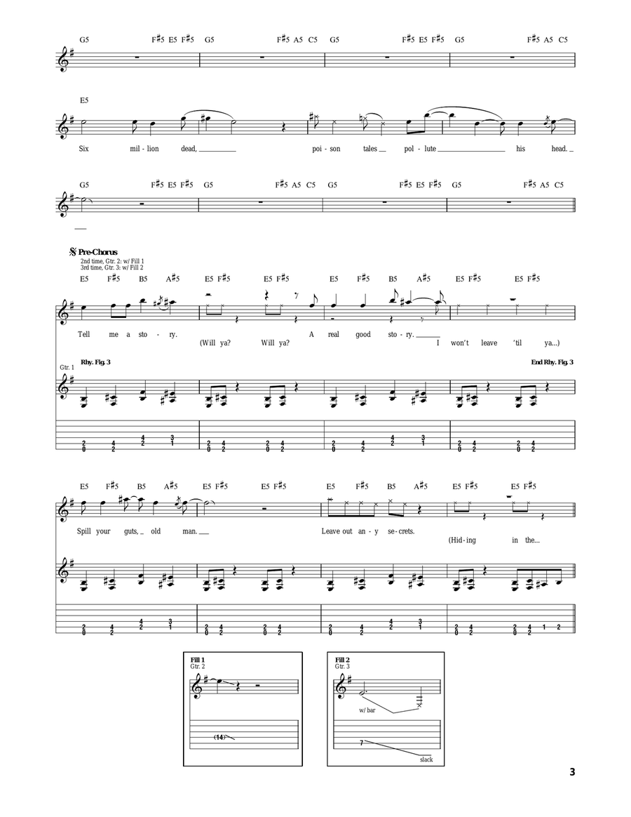 A Skeleton In The Closet A Skeleton In The Closet Acoustic Guitar scores gallery preview page 3