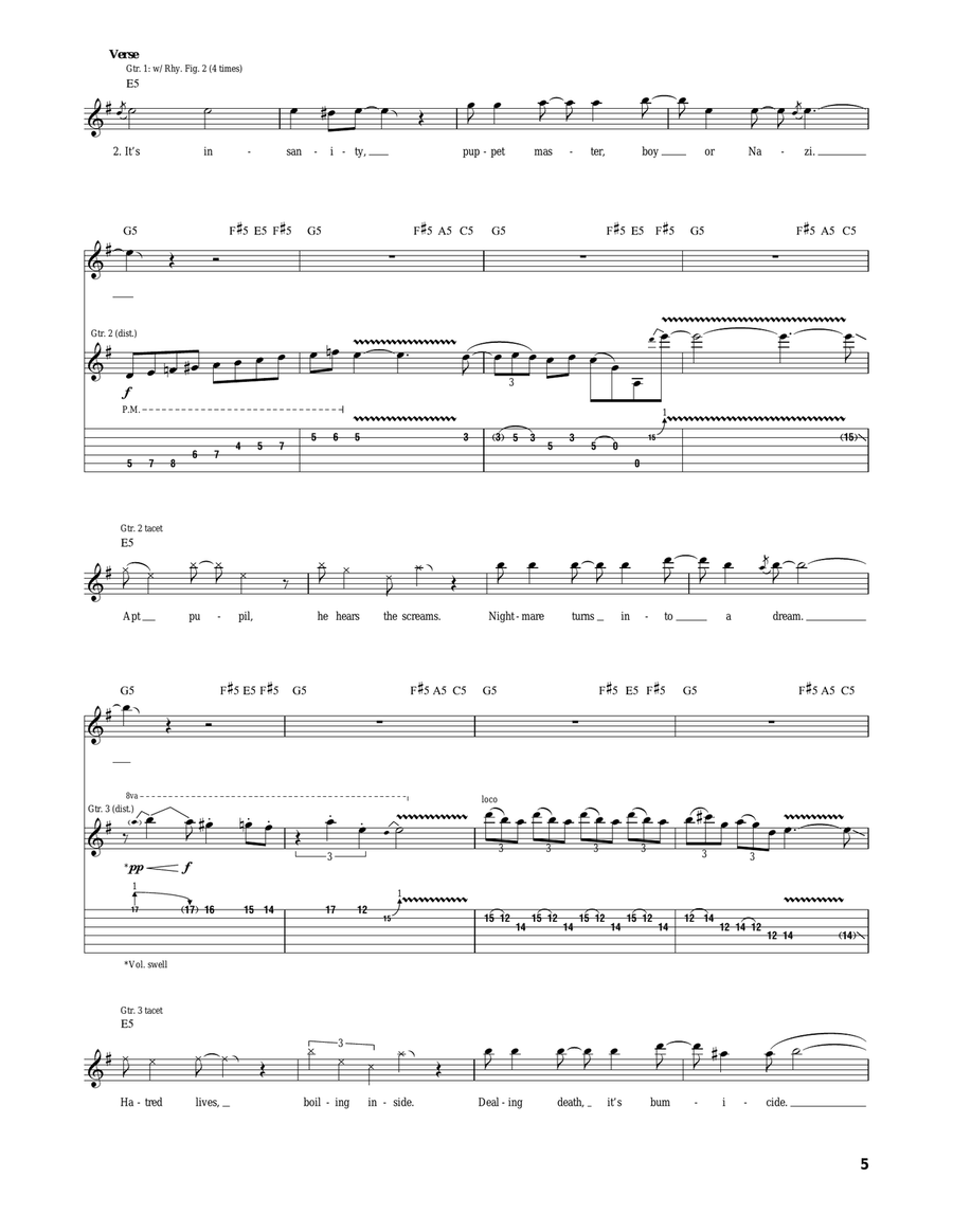 A Skeleton In The Closet A Skeleton In The Closet Acoustic Guitar scores gallery preview page 5