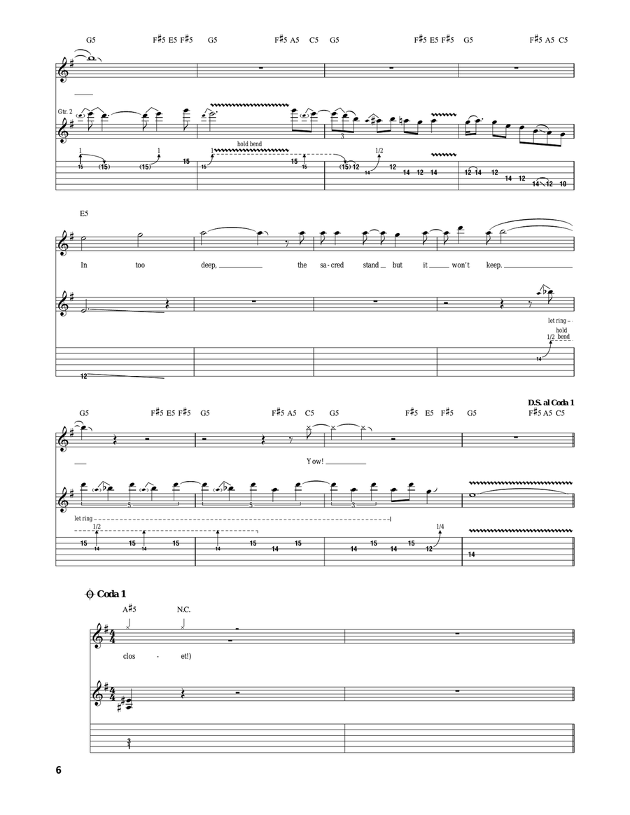 A Skeleton In The Closet A Skeleton In The Closet Acoustic Guitar scores gallery preview page 6