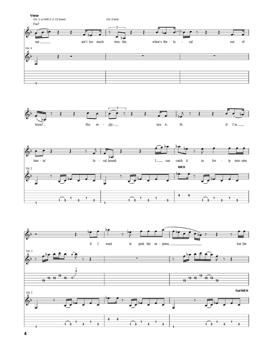 Midnight Train Midnight Train Acoustic Guitar scores gallery preview page 4