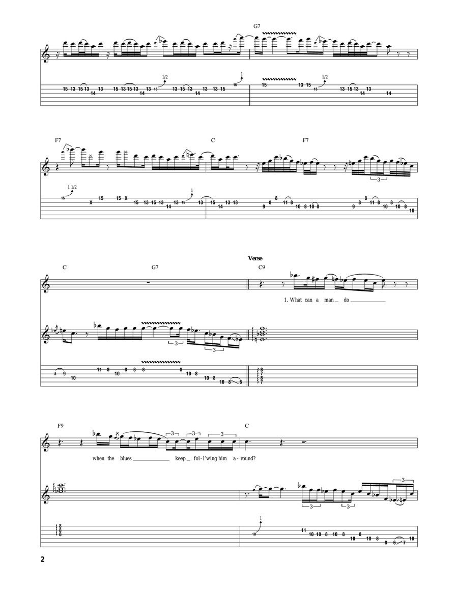 A Man And The Blues A Man And The Blues Acoustic Guitar scores gallery preview page 2