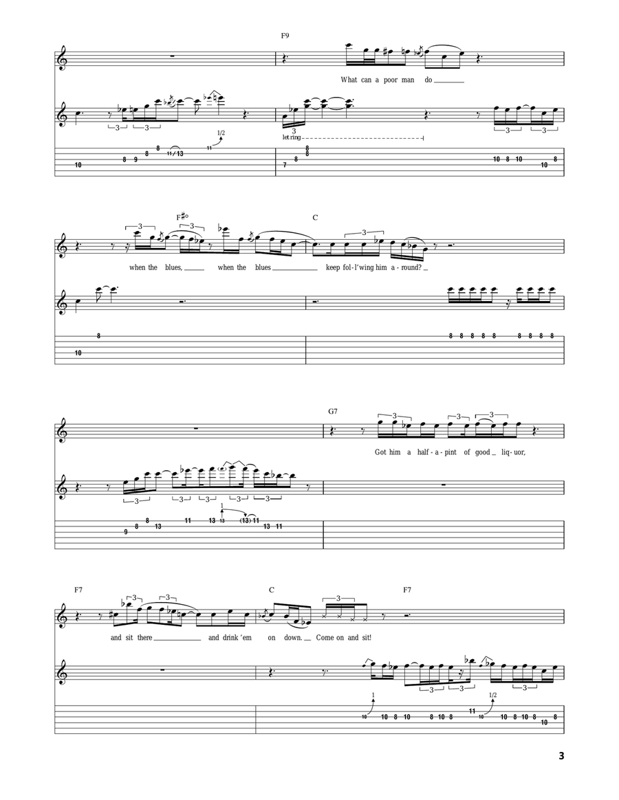 A Man And The Blues A Man And The Blues Acoustic Guitar scores gallery preview page 3