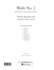Waltz No. 2 - Conductor Score (Full Score)