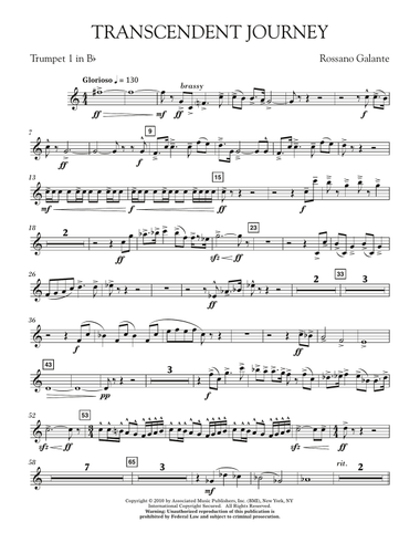 Transcendent Journey - Bb Trumpet 1