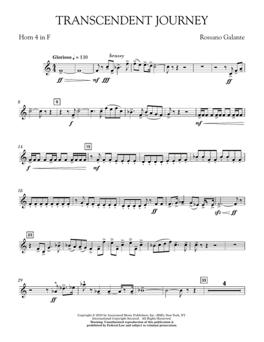 Transcendent Journey - Horn 4 in F