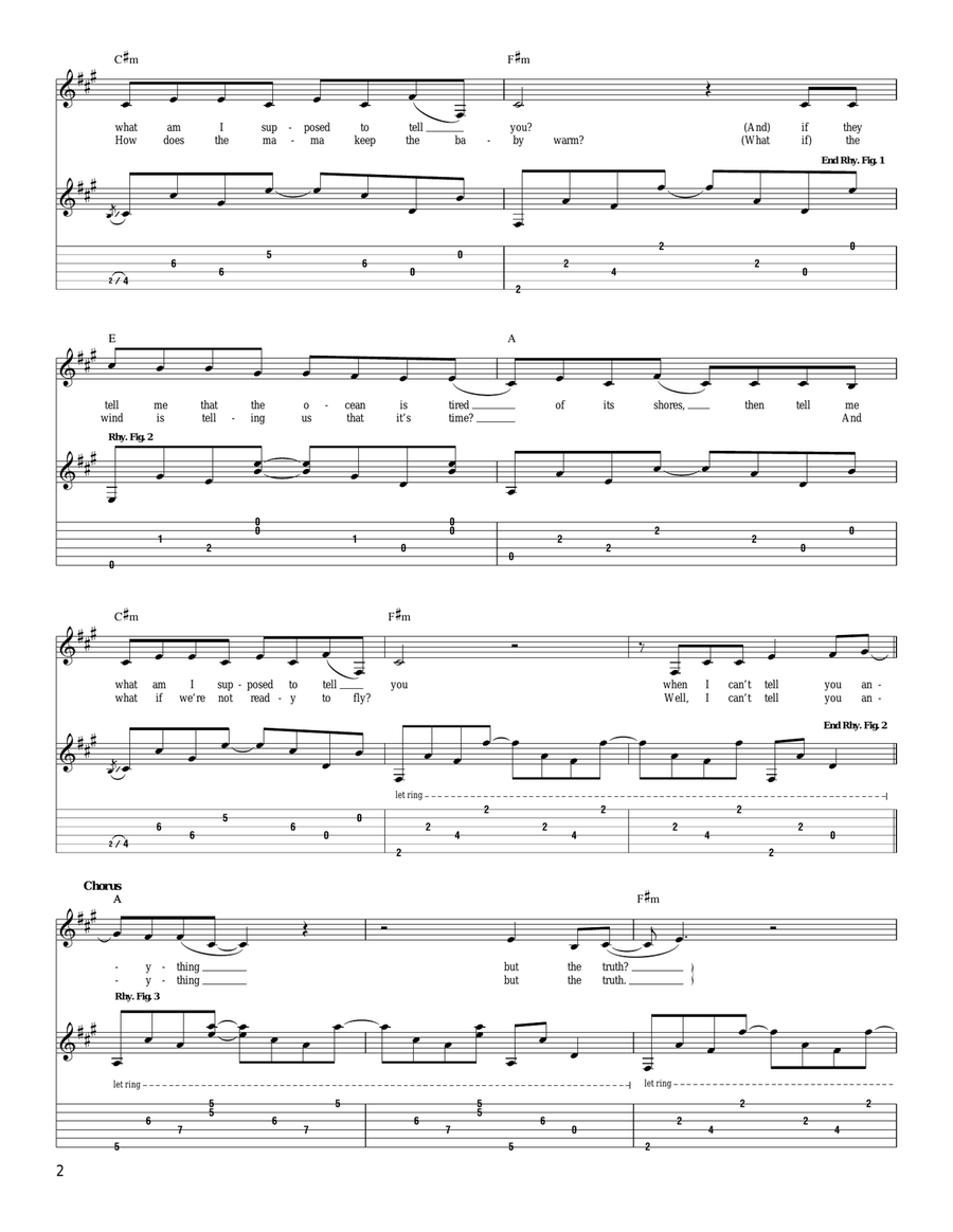Anything But The Truth Anything But The Truth Acoustic Guitar scores gallery preview page 2