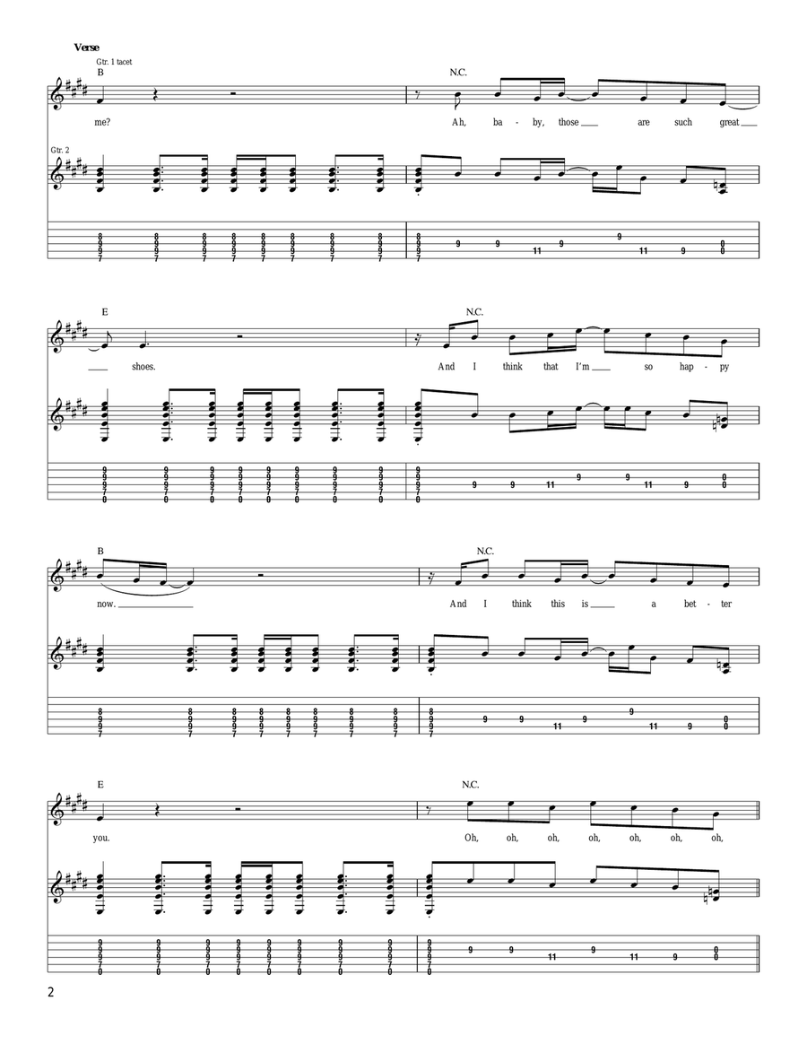 At Or With Me At Or With Me Acoustic Guitar scores gallery preview page 2