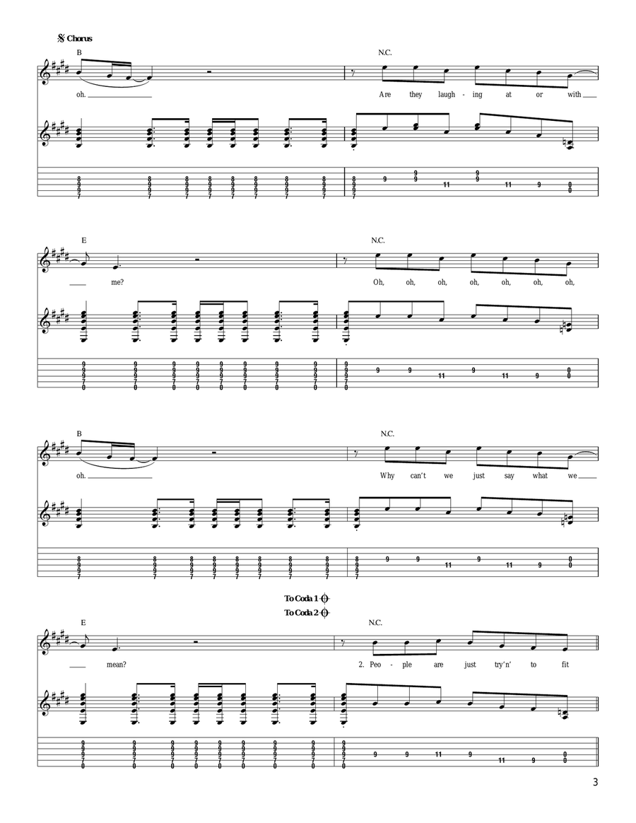 At Or With Me At Or With Me Acoustic Guitar scores gallery preview page 3