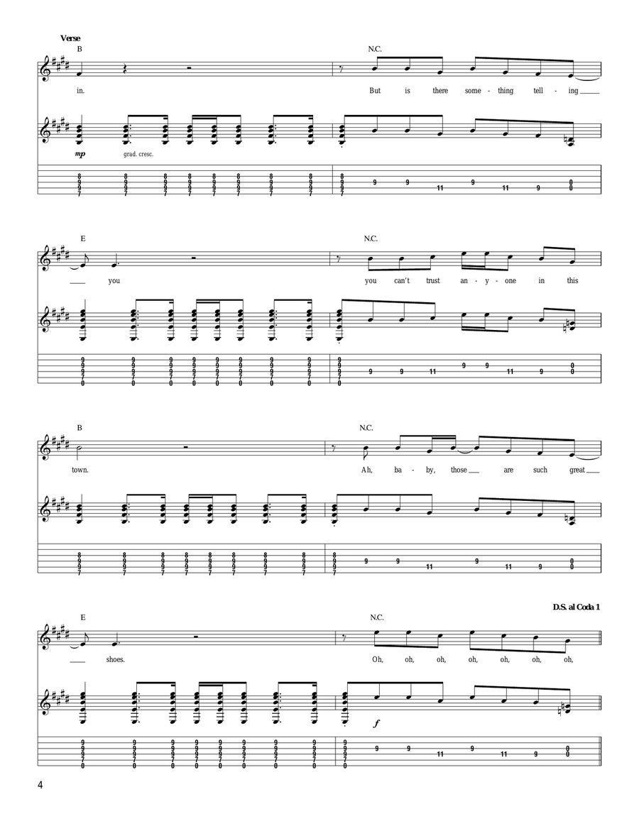 At Or With Me At Or With Me Acoustic Guitar scores gallery preview page 4