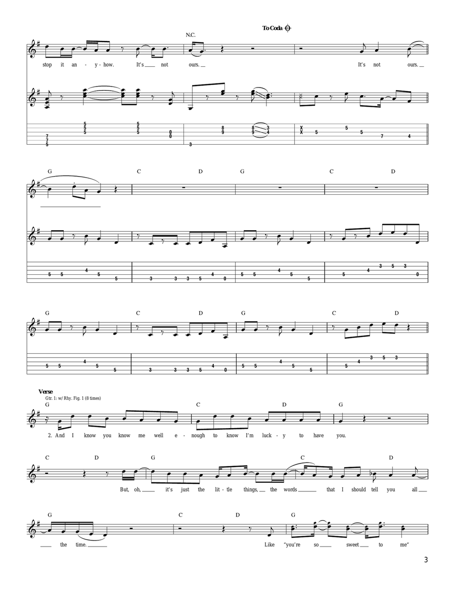 From The Clouds Acoustic Guitar scores gallery preview page 3