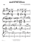 Send In The Clowns - Piano