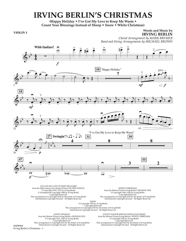 Irving Berlin's Christmas (Medley) - Violin 1