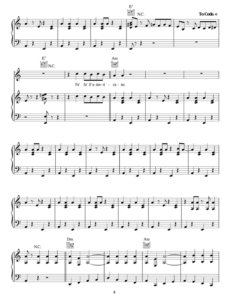 We No Speak Americano We No Speak Americano Acoustic Guitar scores gallery preview page 4