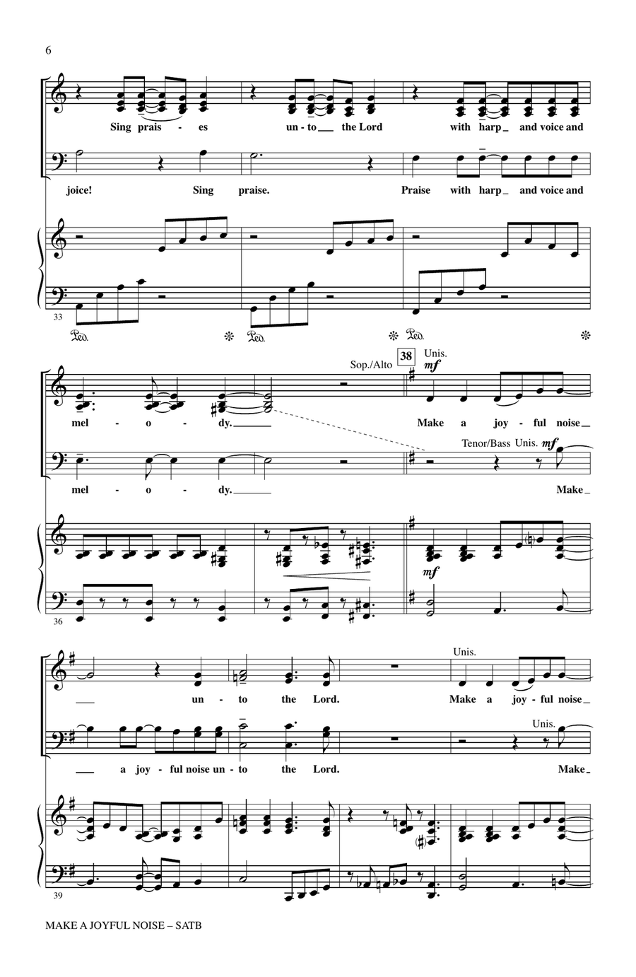 Make A Joyful Noise 4-Part scores gallery preview page 4